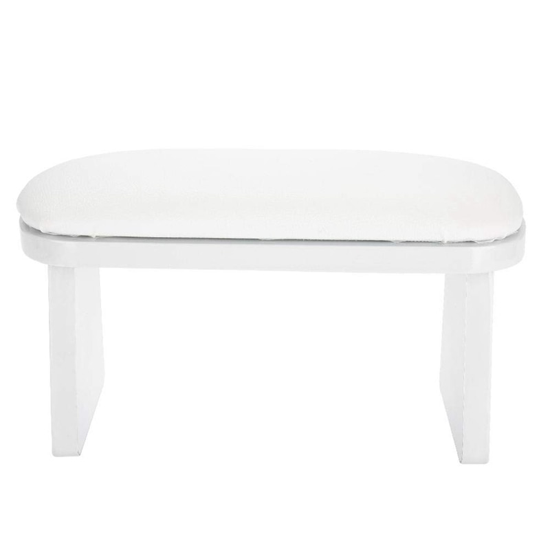 Almohada de manicura para manos, cojín para Reposabrazos de uñas, manicura, mantel para mesa, reposabrazos de muñeca, cojín para salón: White