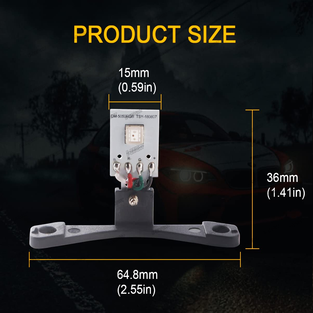 Ojos de Ángel demonio 2P, ojos malvados, Control por aplicación RGB para lente de proyecto de xenón de 2,5 pulgadas y 2,8 pulgadas, faro de Motor para coche, luz decorativa de luz diurna