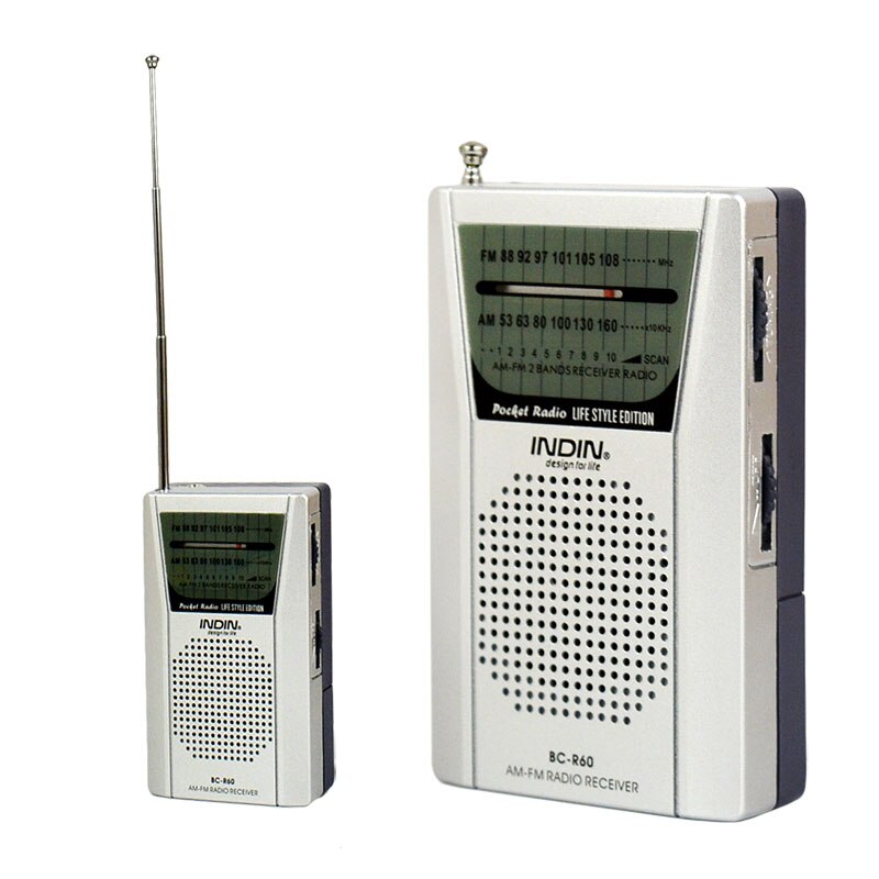 Portable Mini AM / FM Radio Antenna Telescopic Radios World Elderly Multi-Function Handheld Radio Receiver R60