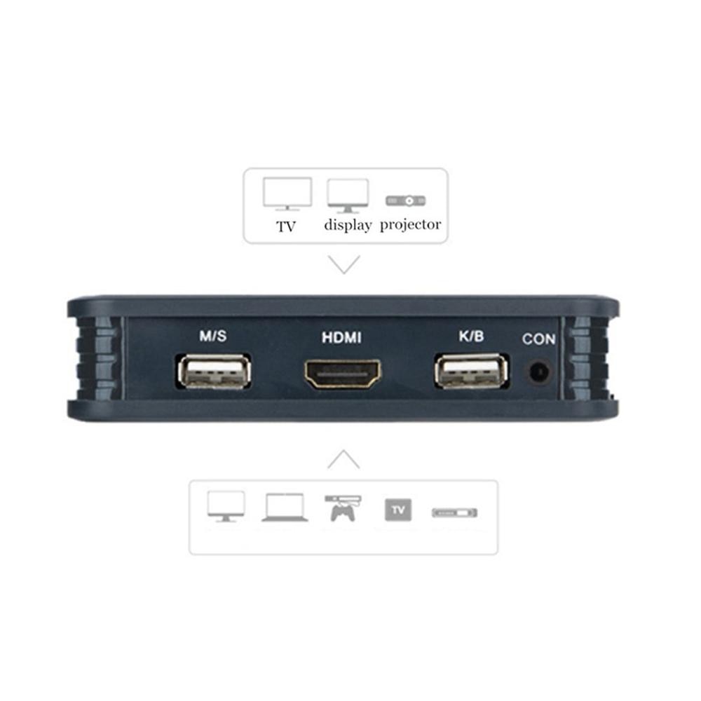 2 port hdmi kvm switch med kabler usb port til sk grandado