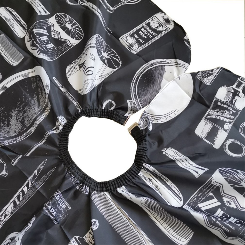 Salon Hair Cutting Haircut Cape Hairdresser With Clear Transparent Viewing Window Hair Cutting Coloring Barber Cape