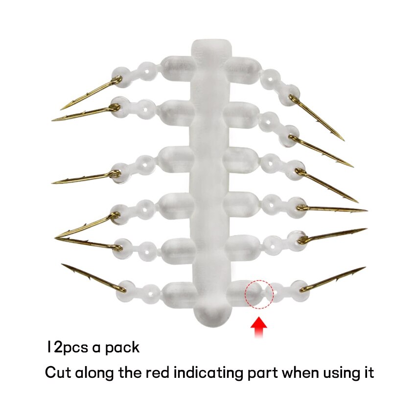 Cebo de Metal para pesca de carpa, Pin de espiga para aparejo de pelo con topes de goma transparente, alimentador de carpas para pesca, accesorio de aparejos