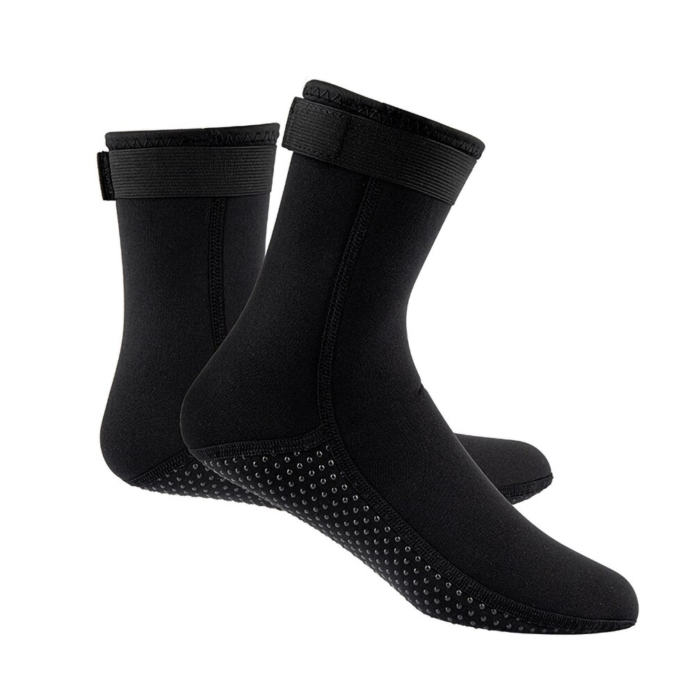 3Mm Waterdichte Duiken Sokken Neopreen Nylon Strand Water Sport Sokken Anti-Slip Voor Outdoor Zwemmen Snorkelen Surfen: L