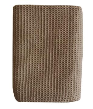 Mulit Color Waffle Grid Cotton Kitchen Napkin Teatowel Scouring Pad: Khaki