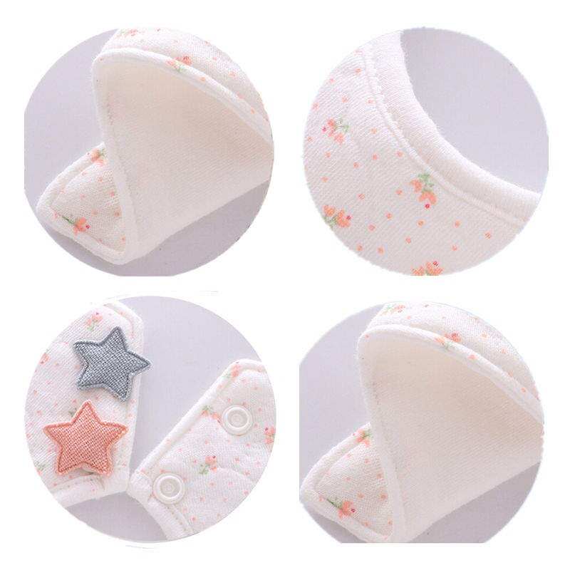 Balleenshiny, Baberos para bebés para niñas, material de algodón para bebés, bufanda impermeable para bebés, Collar de comida a presión, baberos, accesorios para bebés