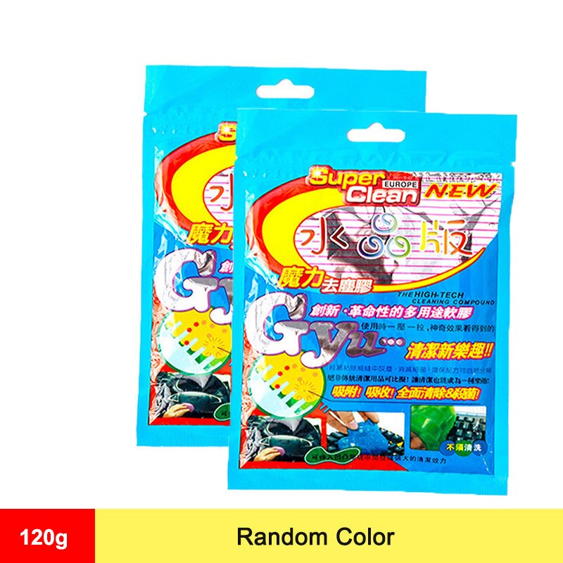 1PC Car Interior Dashboard Air Vent Cleaner Gel Keyboard Cleaning Wash Mud Mobile Computer Gap Dust Dirt Remove Soft Glue Tool: 120g