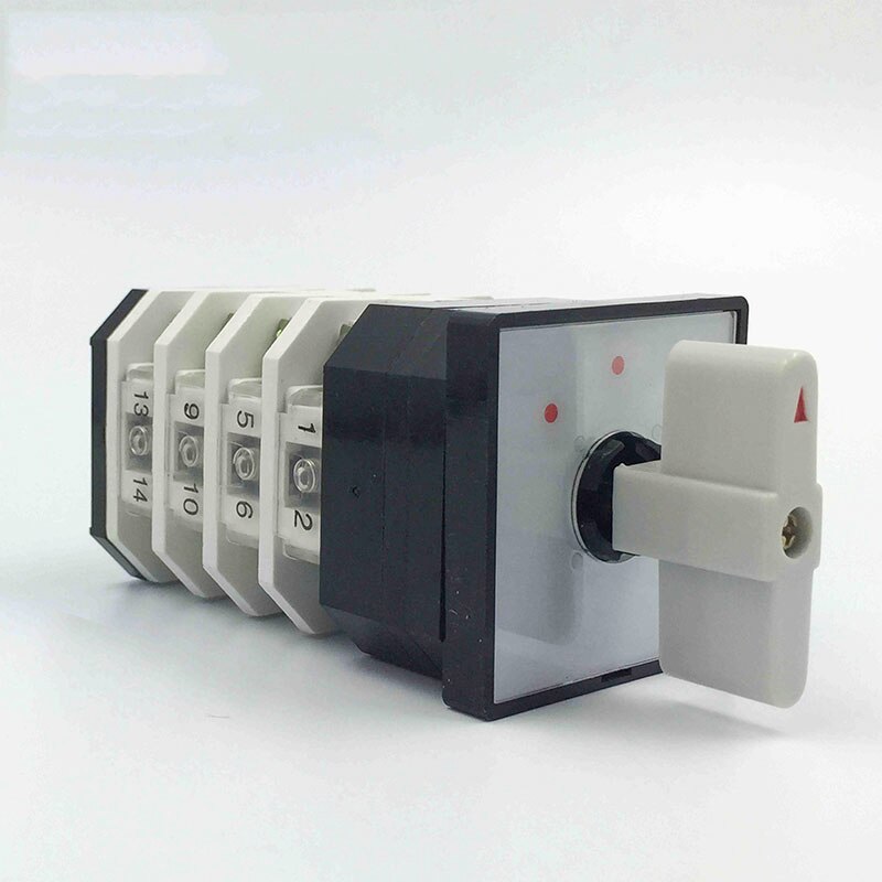 universal transfer switch for Electrical appliances rotary cam switches changeover switch circuit 4 sections 3 gears Silver dot
