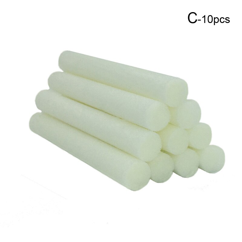 Kitten Humidifier Mini Q Cat humidifiers Led Night Light USB Essential Oil Aroma Diffuser Fogger Car Air freshener: Replace wick C-10pcs