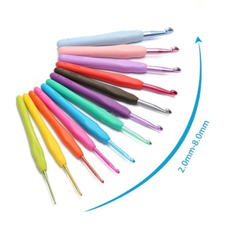 Crochet Set DIY Knitting Needles Kit Multicolor Household Products Sweater Weave Craft Tools Crochet Kit