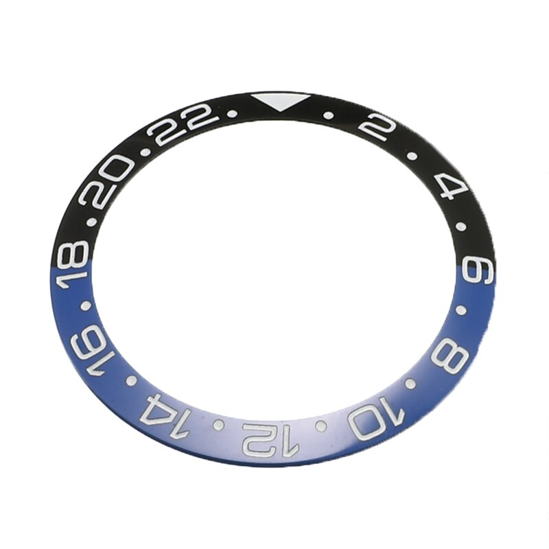 38mm Ceramic Watch Bezel Watch Face Insert Fit 40mm Automatic Movement Bezel Ring Watch Replacement Accessories