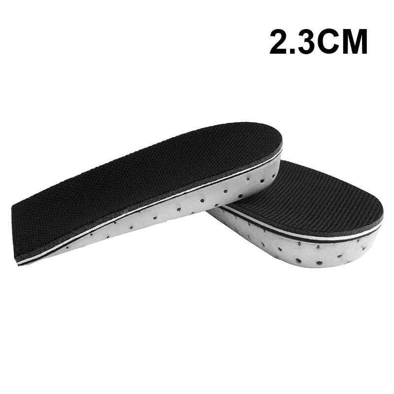 Semelles en coton à mémoire de forme unisexe pour femmes et hommes, 2.3 ~ 4.3cm, semelles complètes ou semi-montantes, coussin, directe, 2 pièces: Half pad 2.3cm