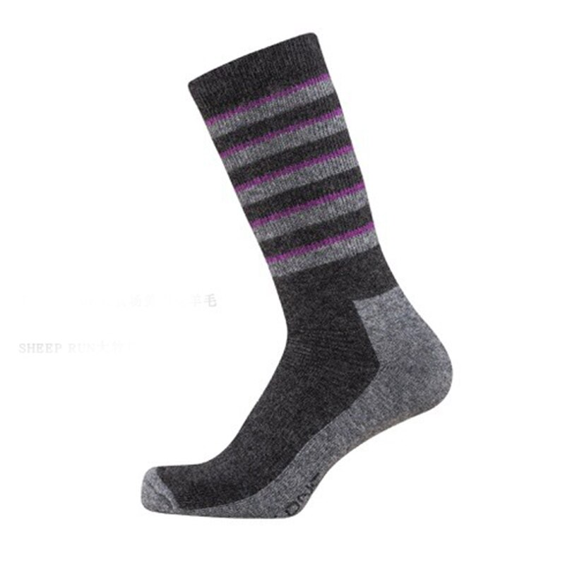 Chaussettes de randonnée en laine mérinos 50% pour enfants, chaussettes chaudes d&#39;hiver pour Sports de plein air, chaussettes thermiques pour équipe, taille européenne 31 à 34