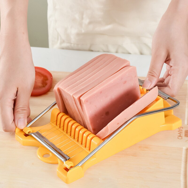 Lunch Vlees Slicer Rvs Fruit Ei Ham Slicer Multifunctionele Kaas Banaan Eten Cutter Ei Snijgereedschap Keuken Tool