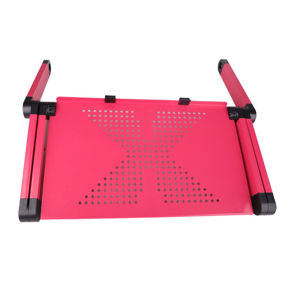 Adjustable Alloy Laptop Desks Portable Ergonomic Folding Computer Table Stand Foldable Desk Tray With Mouse Pad For Commercial