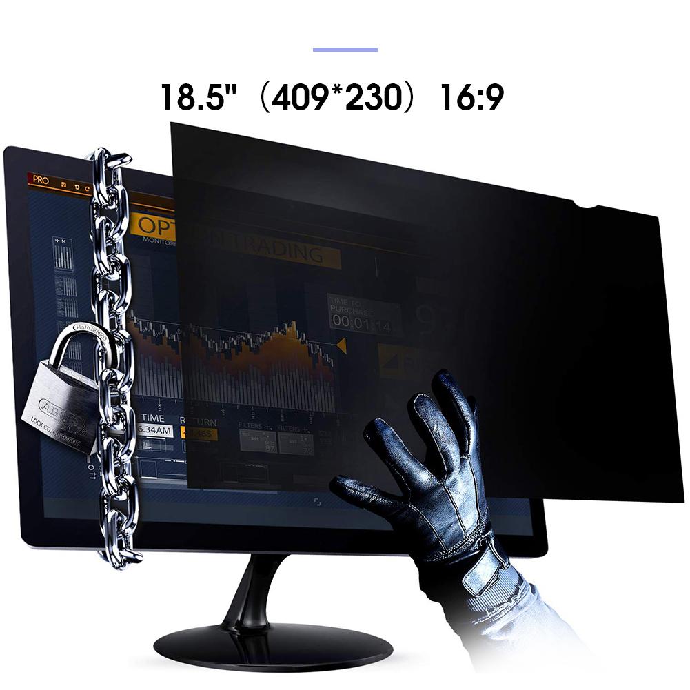 17-20 tommer stationær computerskærm universelt privatlivsfilter anti-blå film skærmbeskytter anti-peek eye lcd beskyttende film: 18.5 tommer