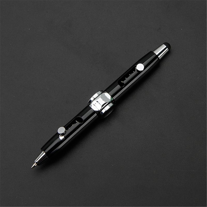 Fidget Pen Fidget Spinner Speelgoed Edc Anti Stress Metalen Shell Voor Kinderen Volwassen N1HB: Black