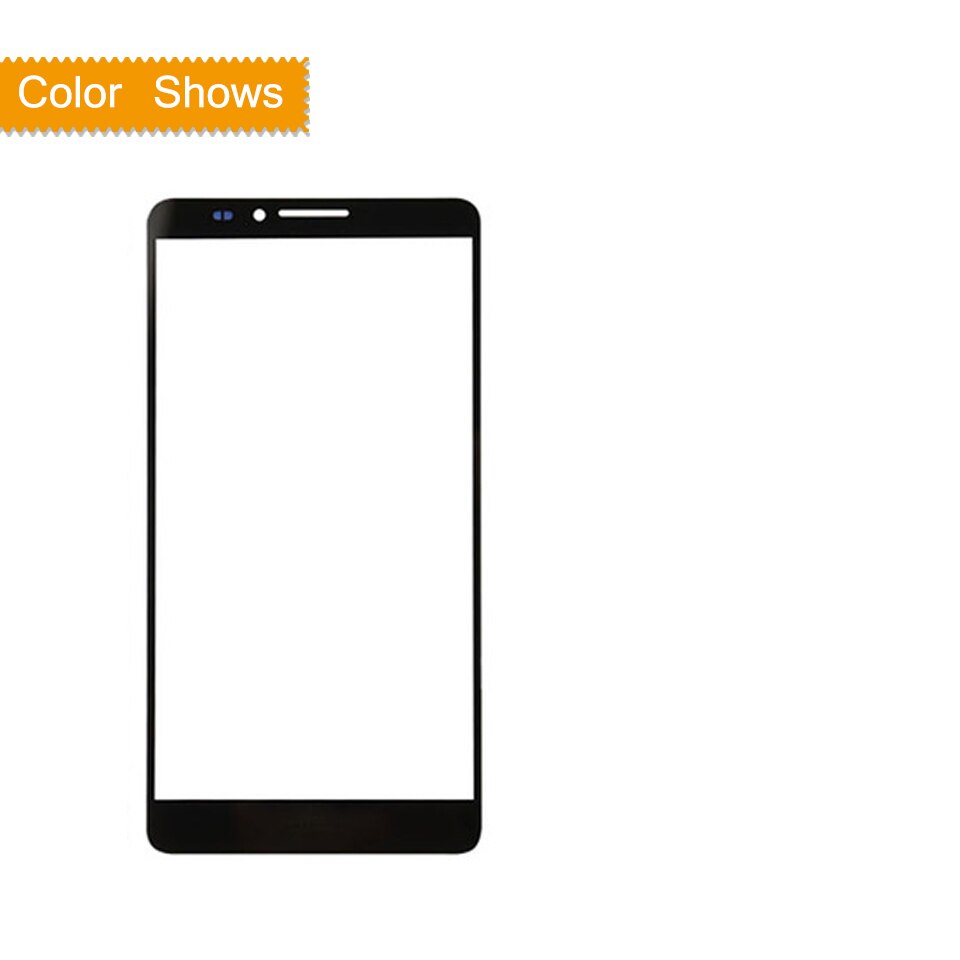 6.0 "para huawei ascend companheiro 7 sensor do painel de toque da tela toque digitador vidro frontal exterior nenhum lcd substituição MT7-L09 MT7-L10: black no gift