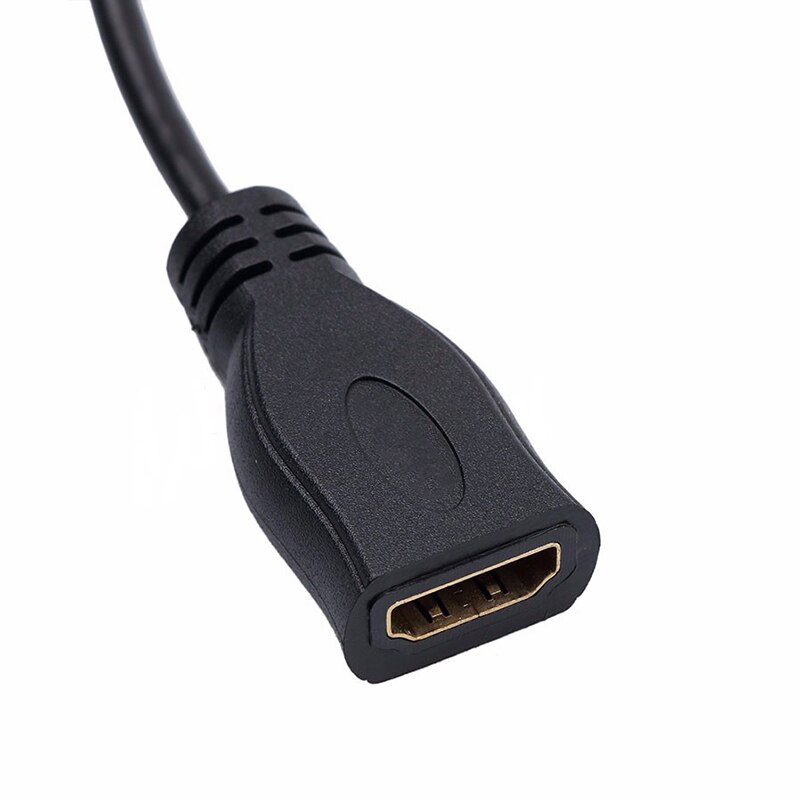 commun Micro HDMI vers HDMI câble plaqué or connecteur HDMI 1080P adaptateur hdmi adaptateur mâle vers femelle convertisseur