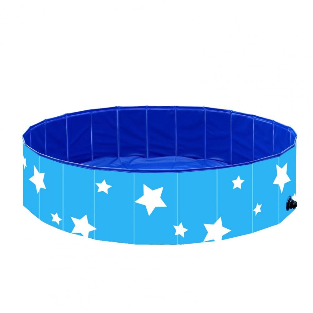 Vasca da bagno pieghevole in PVC resistente vasca da bagno pieghevole portatile per cani vasca da bagno inferiore in legno vasca da bagno stagno piscina per cani Baby Pet vasca da bagno giocattoli