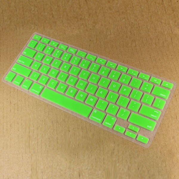 For Apple Macbook Pro Retina 13" 15" 17" inch color Protector Cover Silicone Keyboard Skin Cover Film For Mac book Air 13.3: green