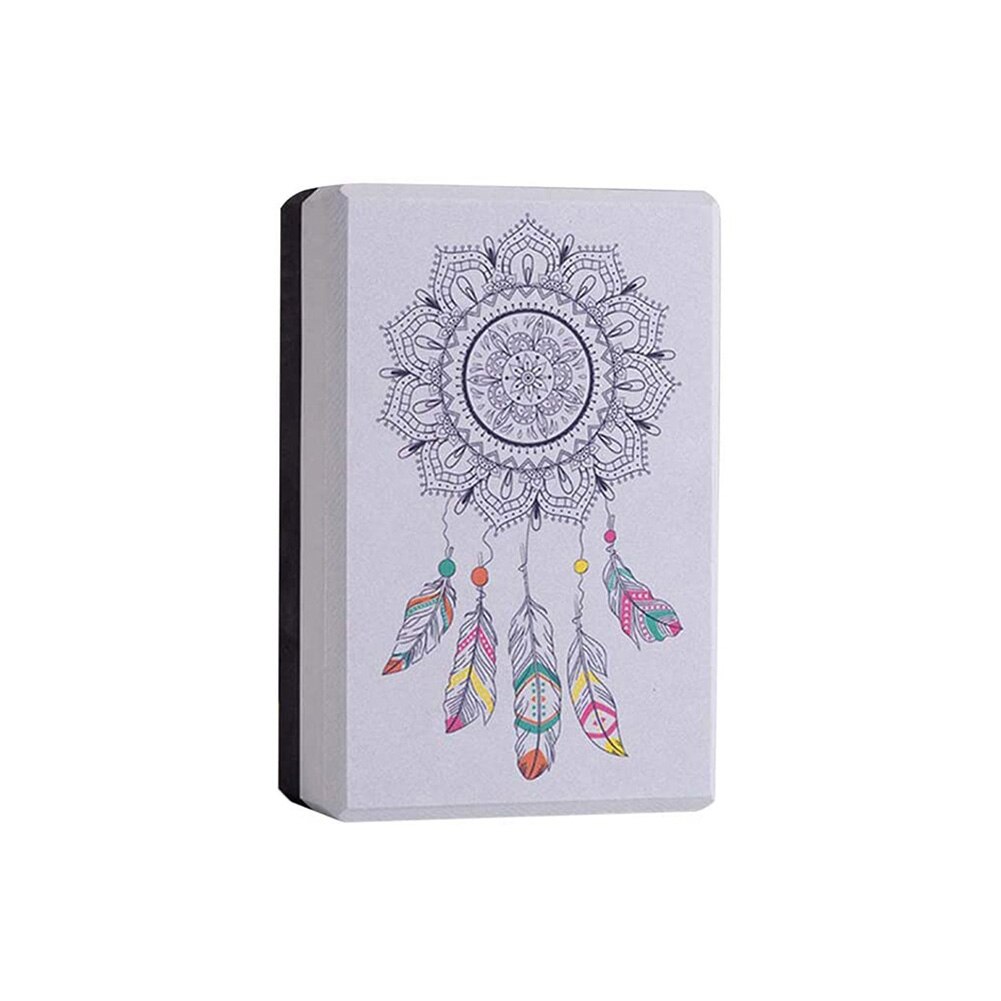 Dreamcatcher eva gym yoga tegelblock stretching hjälpmedel pilates fitnessverktyg yoga bolster kudde kudde stretching kroppsformning: Mörkgrå