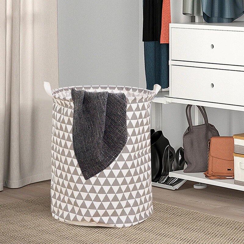 Laundry Basket Foldable Toy Storage Baskets Picnic Dirty Clothes Basket Box Cotton Wash Clothes Box Baby Organizer