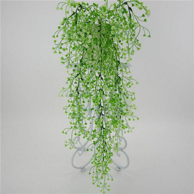1 pc plast kunstige blomster cellling væg hængende blomst vin bryllup haven kunstig græsplæne dekoration: B