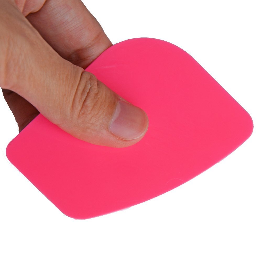 Ehdis 50 stk folie skraber vinyl film bil wrap auto hjemmekontor bil film mærkat montering rengøring pink skraber rude toner værktøj