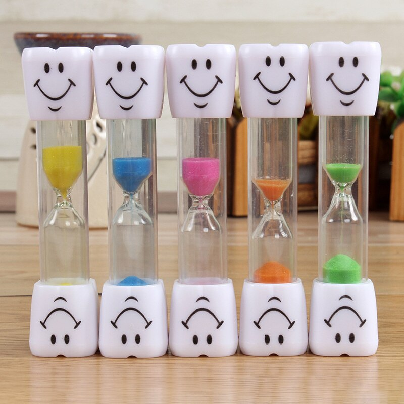 Children Kids Hourglass Toothbrush Timer 2 Minute Smiling Face For Cooking Sandy Clock Brushing-Teeth Sands Timer Sandglass