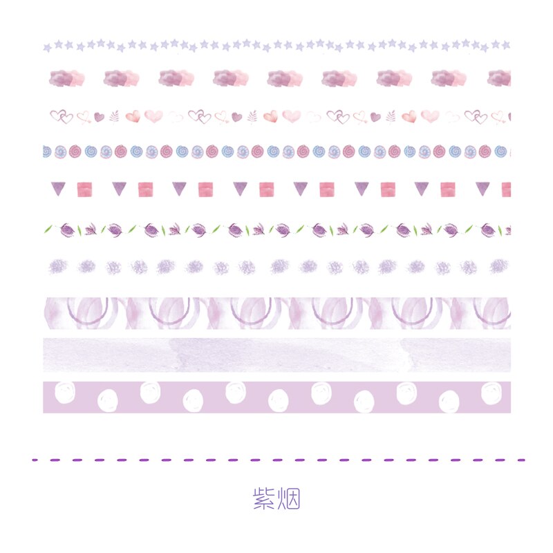 Journamm-cintas decorativas Kawaii para Scrapbooking, cintas de papelería decorativas Kawaii, para de niños, 10 unidades