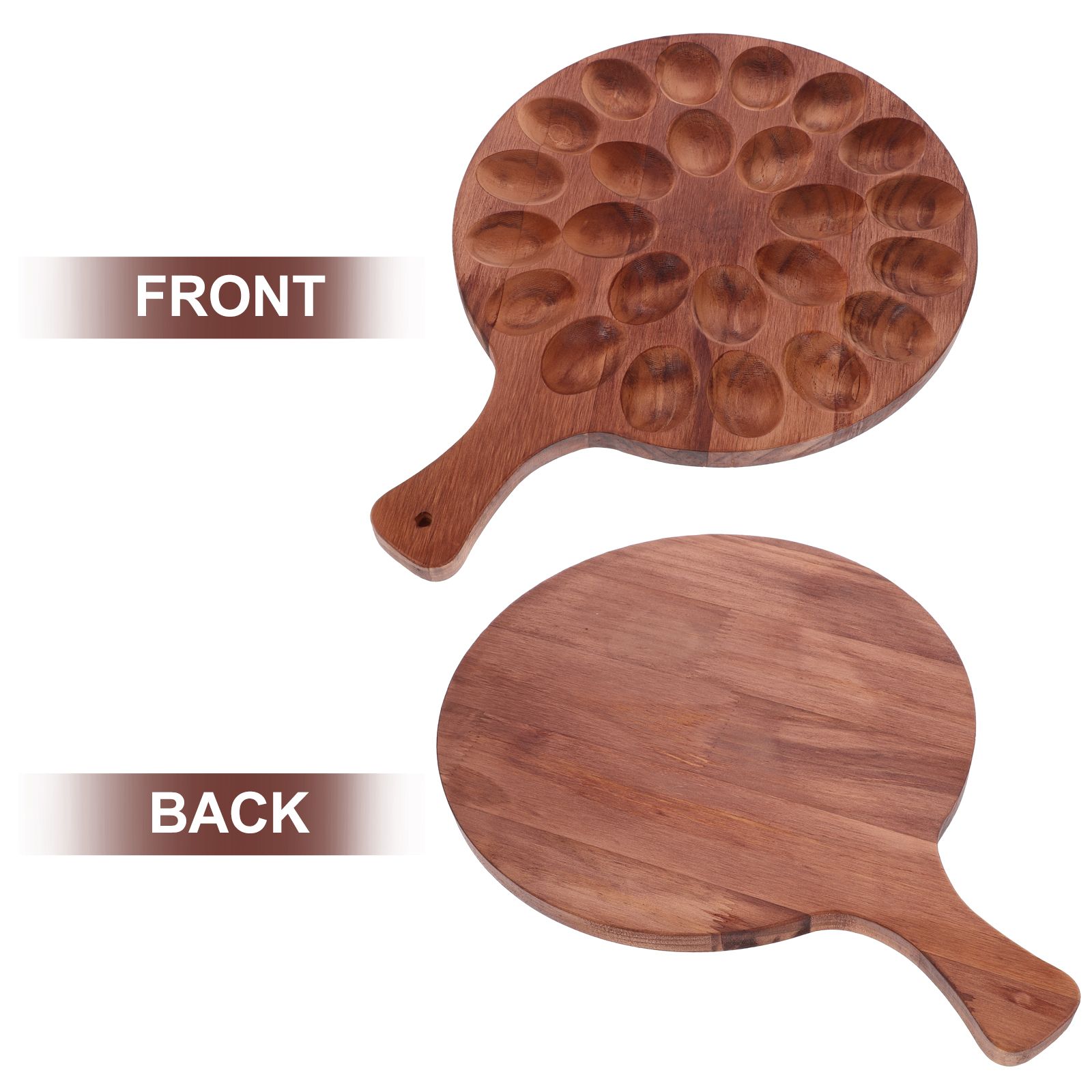 Porte-œufs déposés, plateau déversé, Base de rangement de recettes de pâques, plateau en bois, ustensiles de cuisine pour la maison, plat de service Simple