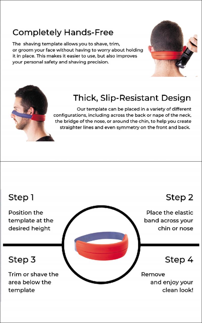 Magic Salon Barber Neck Styler Neck Style Ruler Neck Guide Neckline Haircuts Template Hair DIY Tool Hair Template Neck Hairline