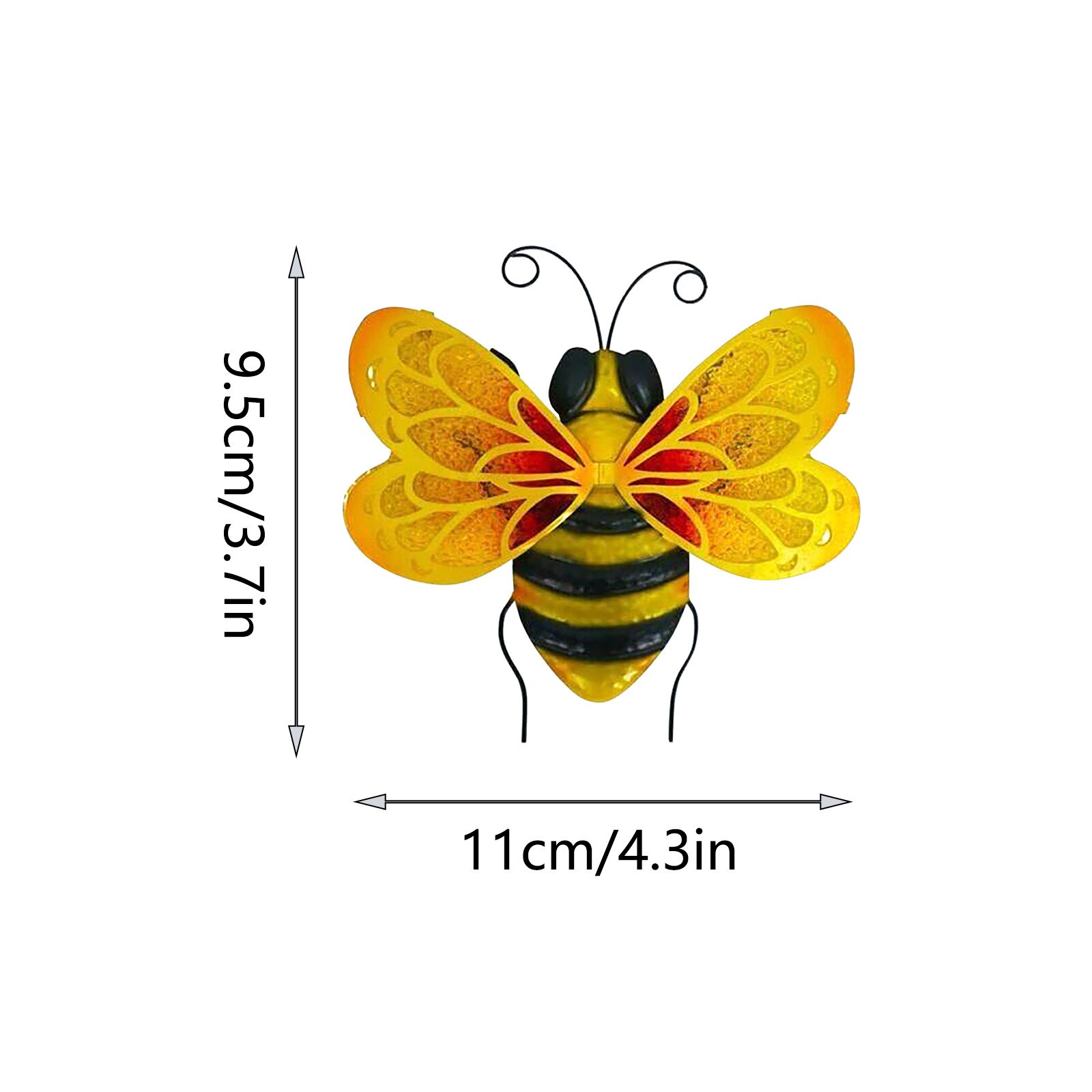 Figuras decorativas de Metal para decoración de jardín, suministros de exterior, acentos de abeja para jardín, # t1p: B
