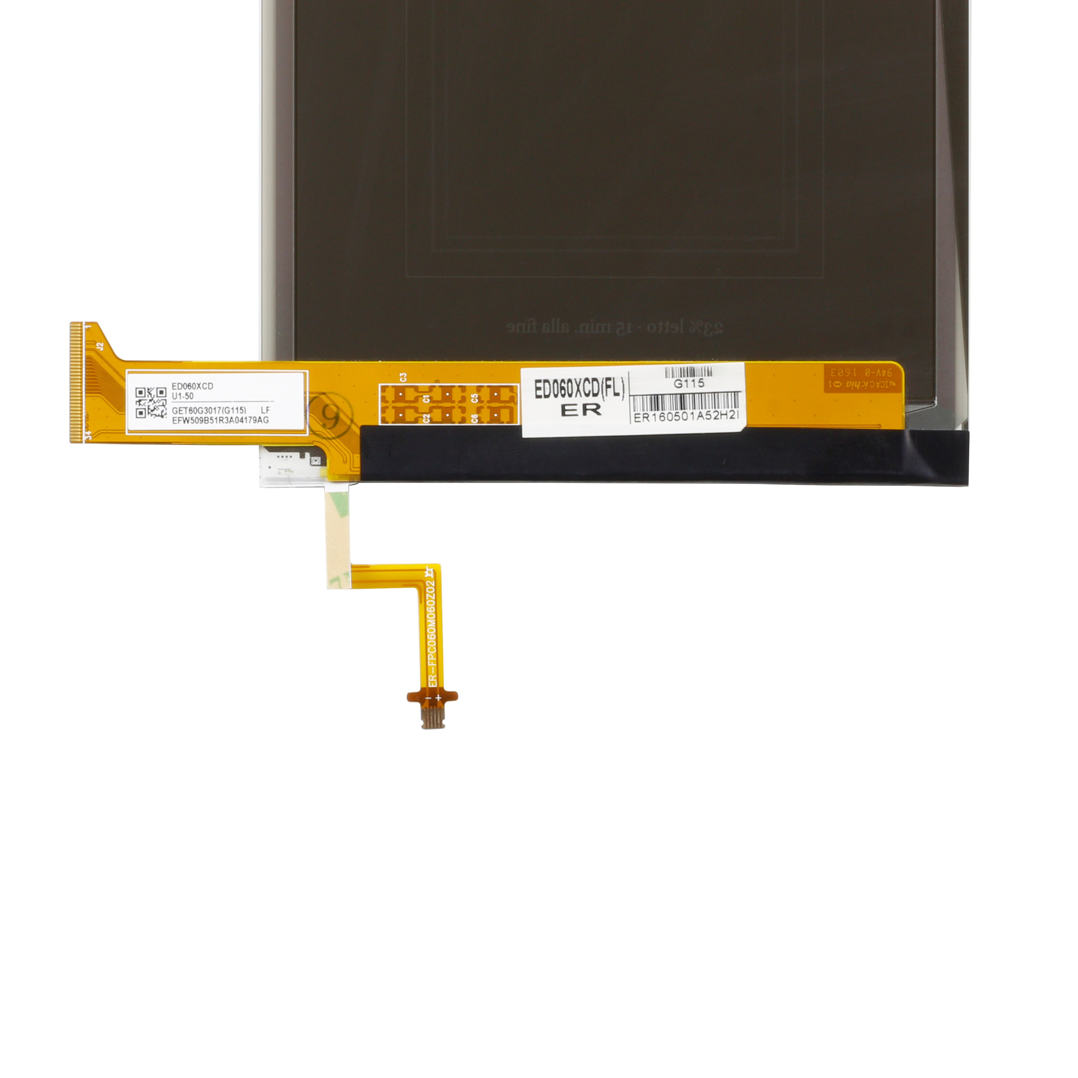 Original E Ink Pearl HD Display ED060XCD with back... - Grandado