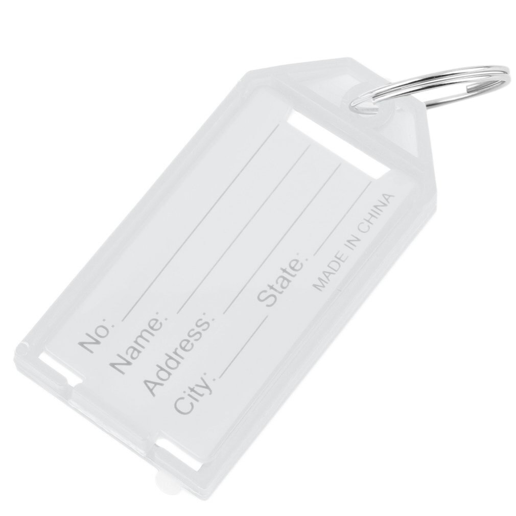 4Pcs Plastic Key Tags Key Rings ID Identity Tags R... – Grandado