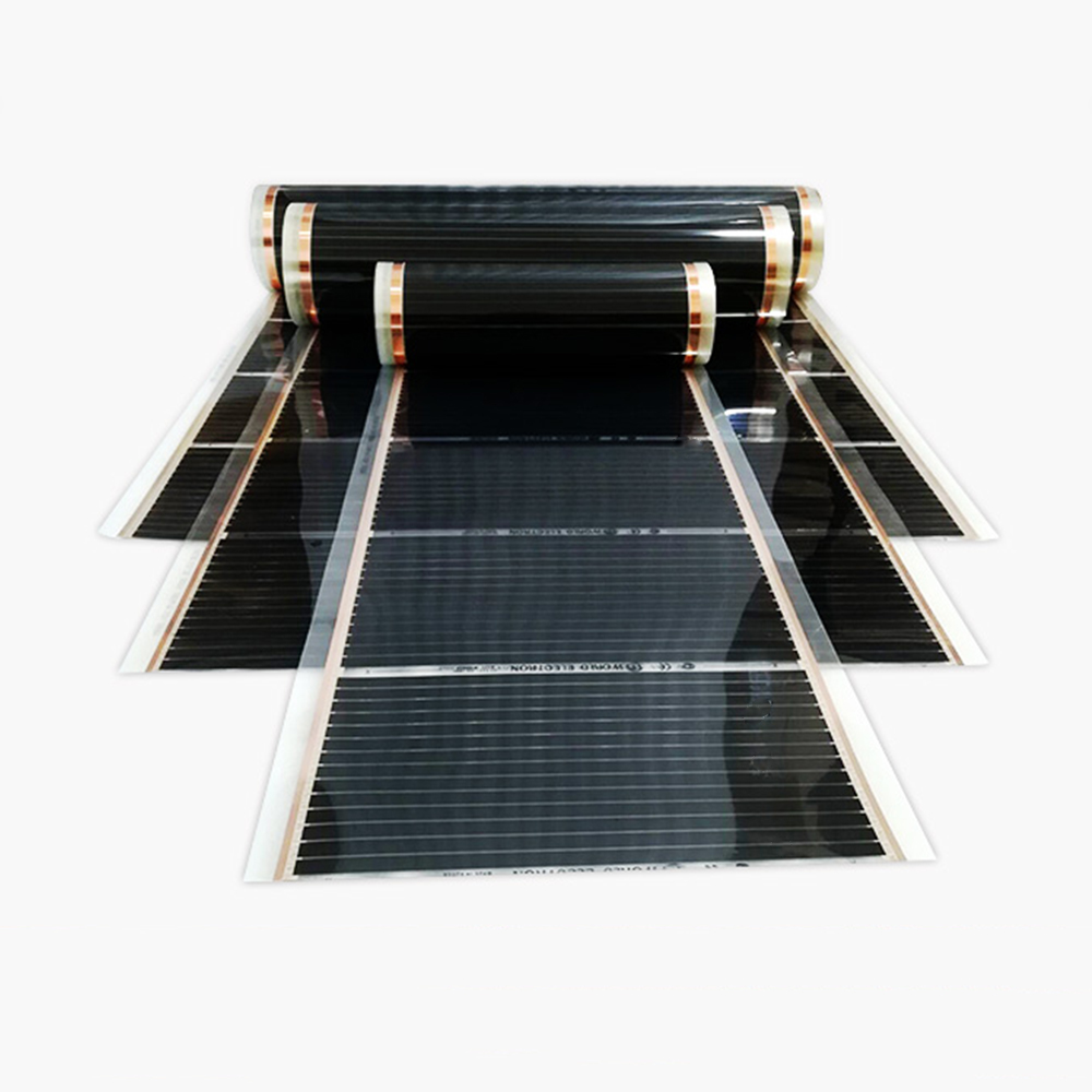 5m2 Floor Infrarood Carbon Verwarming Film 230V Elektrische Korea Carbon Film Heater 50 Cm 80 Cm 100 Cm Breedte
