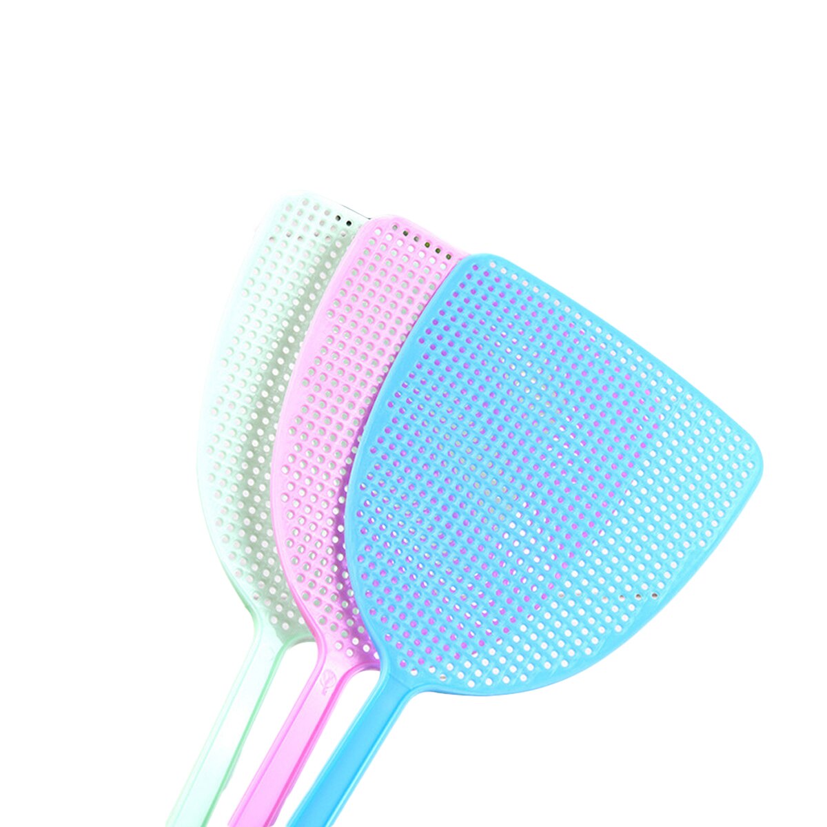Household Manual Fly Swatter Plastic Flapping Flies With Long Handle To Beat Insects, Mosquitoes, Bees, Spiders And Flies