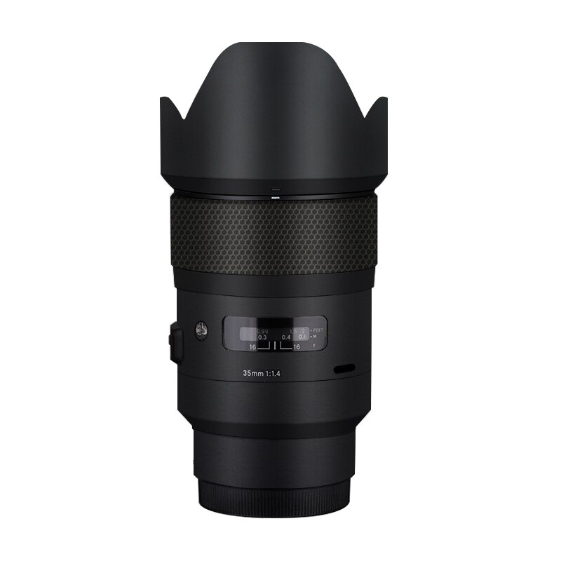 Calcomanía de vinilo para lente Sigma, pegatina de revestimiento para lente de 35mm f/1,4 DG HSM Art, versión antigua 35 1,4 (para montaje sony E): Matte Black