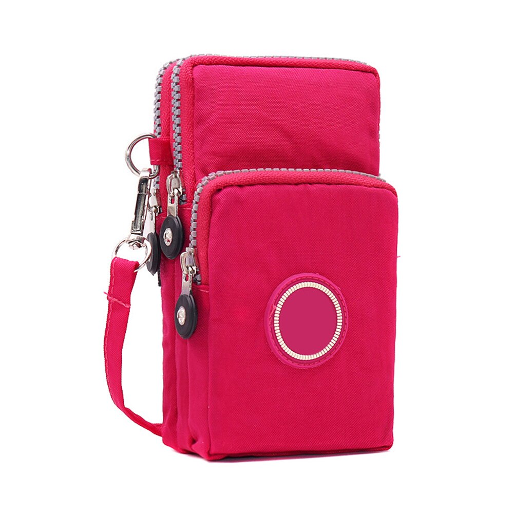 Women Messenger Crossbody Bag Wallet Handbag Phone Pouch Case Zipper Casual Shoulder Bag Purse B99: rose