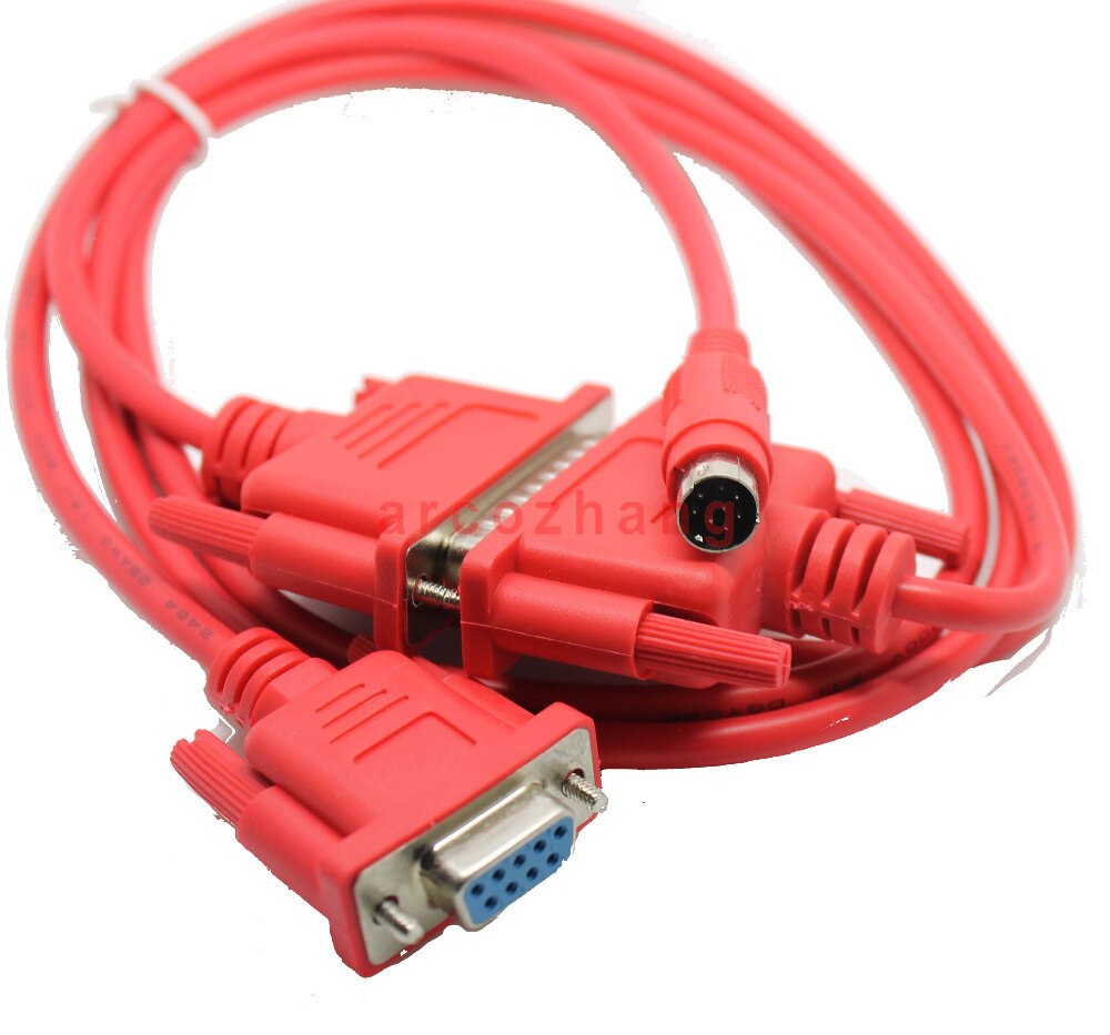 SC09 PLC CABLE SC-09 Red color programming cable for FX and A series PLC