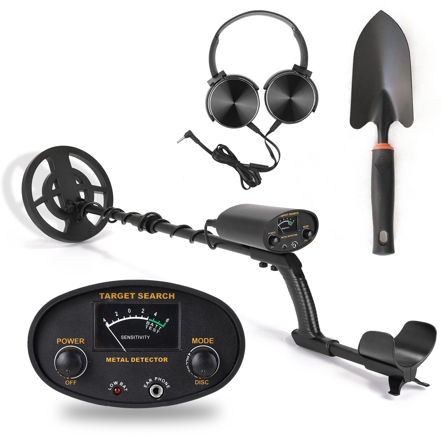 GT6100 Portable Underground Metal Detector High Sensitivity Jewelry Gold Treasure Metal Finder With All Metal Mode: SET3