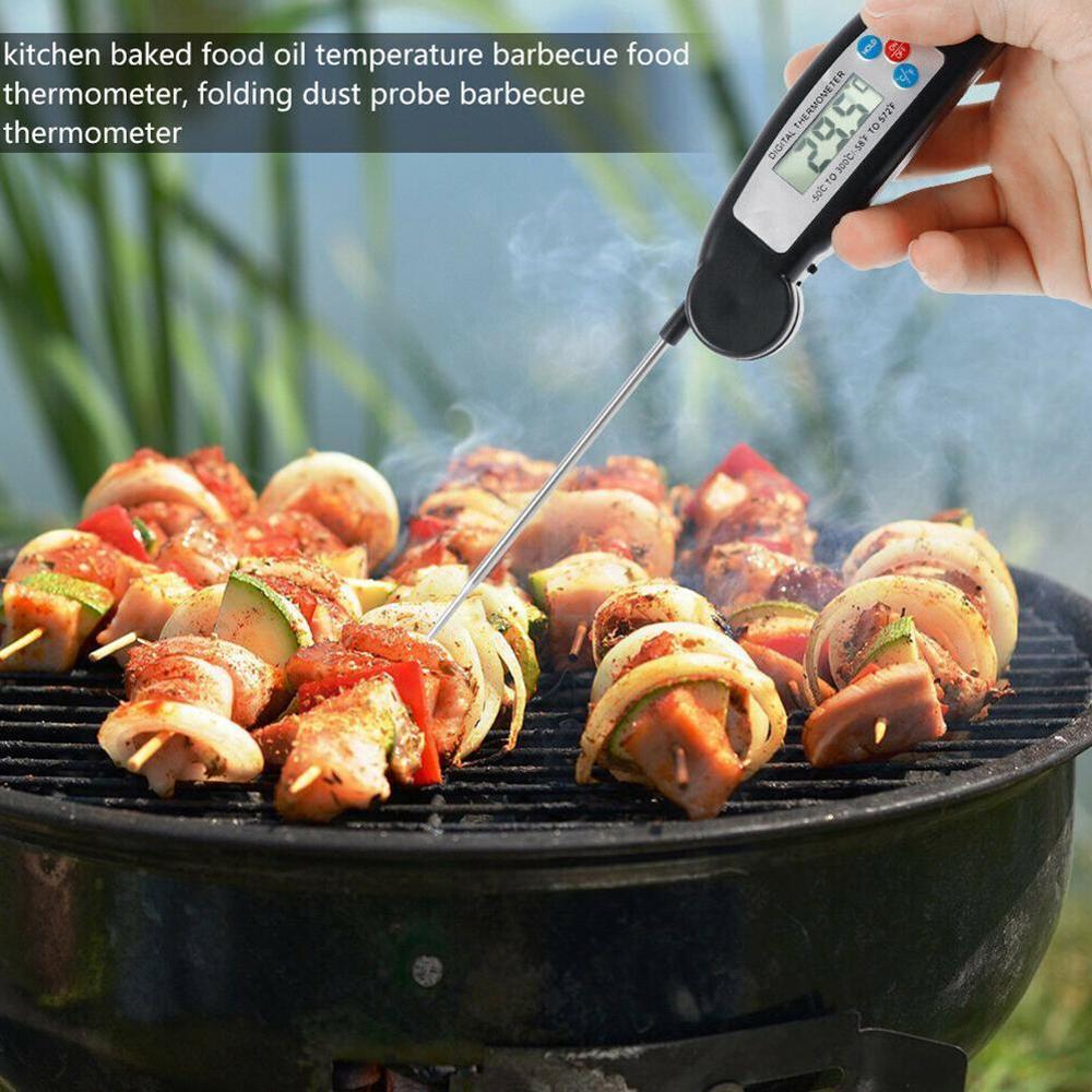 Thermomètre De Cuisine Numérique – Lecture Instantanée En 3 Secondes – Sonde Longue 12,5 Cm – Pour Viande, Huile, Lait