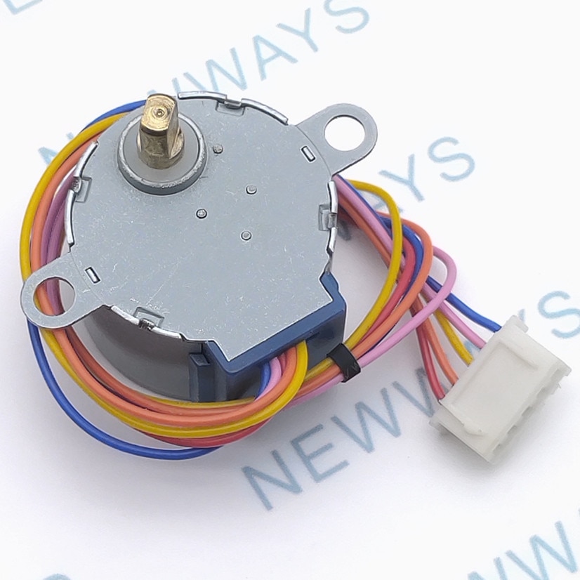 1 stk stepper motor 28 byj -48-12v dc12v uten uln 2003 bred stepper motor 28 byj 48-12v