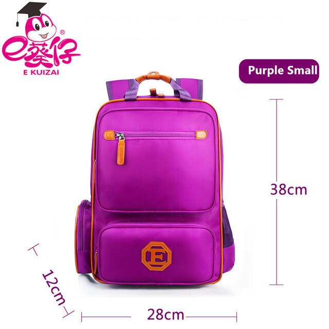 Mode Grade 1-6 Orthopedische Kinderen Basisschool Tassen Kids Rugzak Voor Tieners Jongens Meisjes Mochila Schooltassen Satchel Q3: purple small