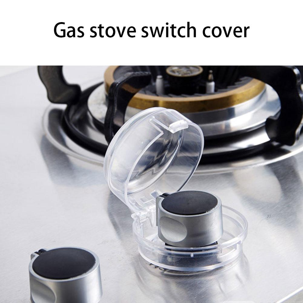 6PCS Material Kitchen Gas Stove Knob Covers Heat-Resistant Knob Case For Children Safety