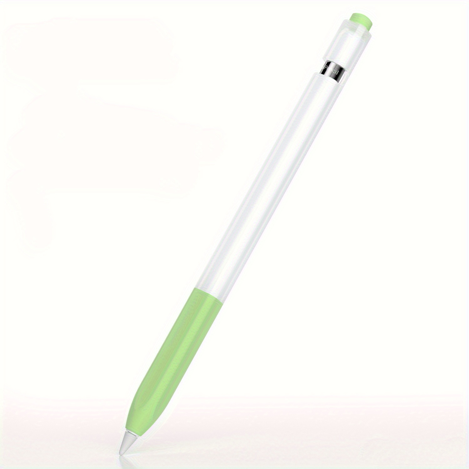 Funda protectora para bolígrafo, para iPad Pencil 1 generación, gelatina antideslizante de silicona translúcida para estuche para lápices Apple: Morado