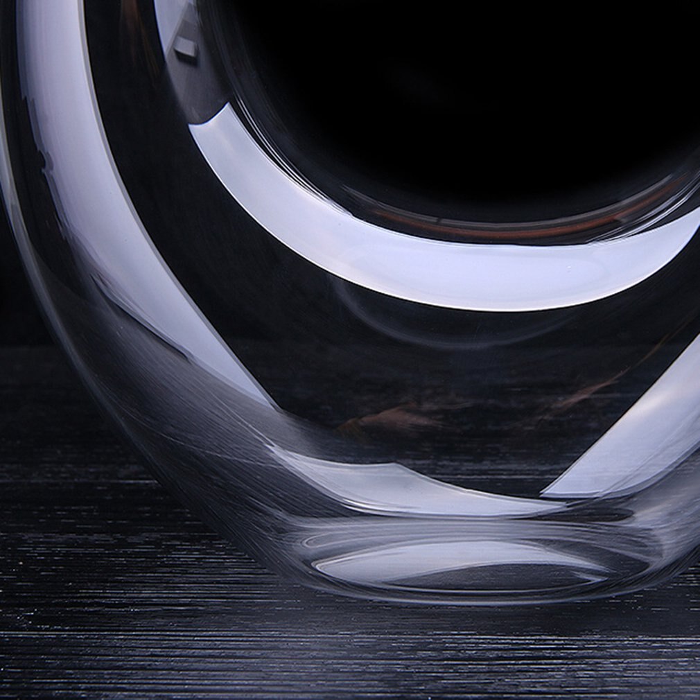 Crystal Clear Glas U-Vormige Hoorn Wijn Decanter Rode Wijn Schenker Container