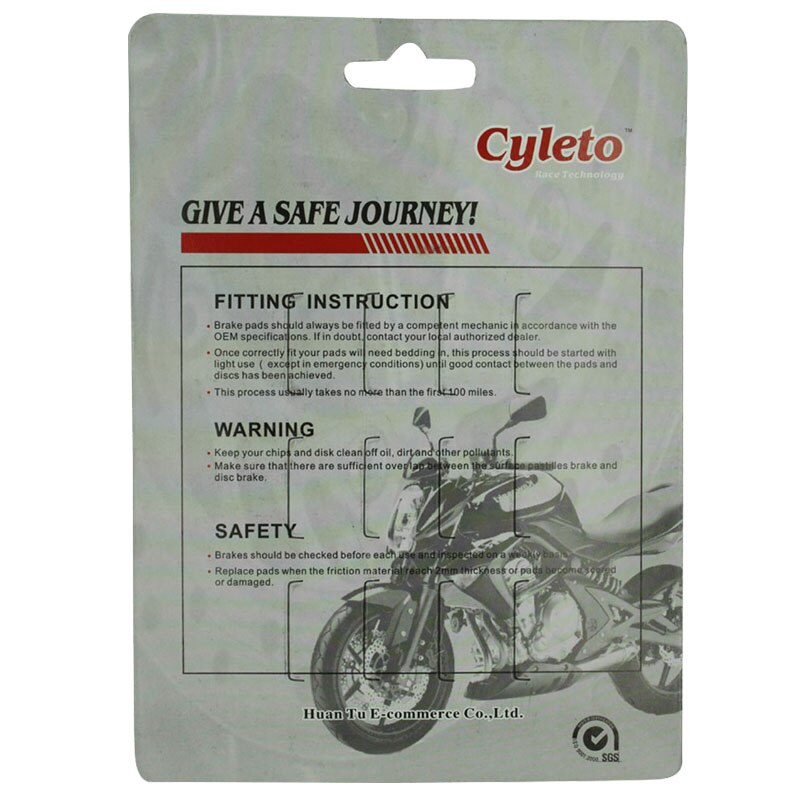 Cyleto bremseklodser foran til suzuki dr -z 400 drz 400 drz 400 00-16 rmx 450 rmz 450 10-12 rmz 450 rmz 450 05-13 dr 650 dr650 96-16