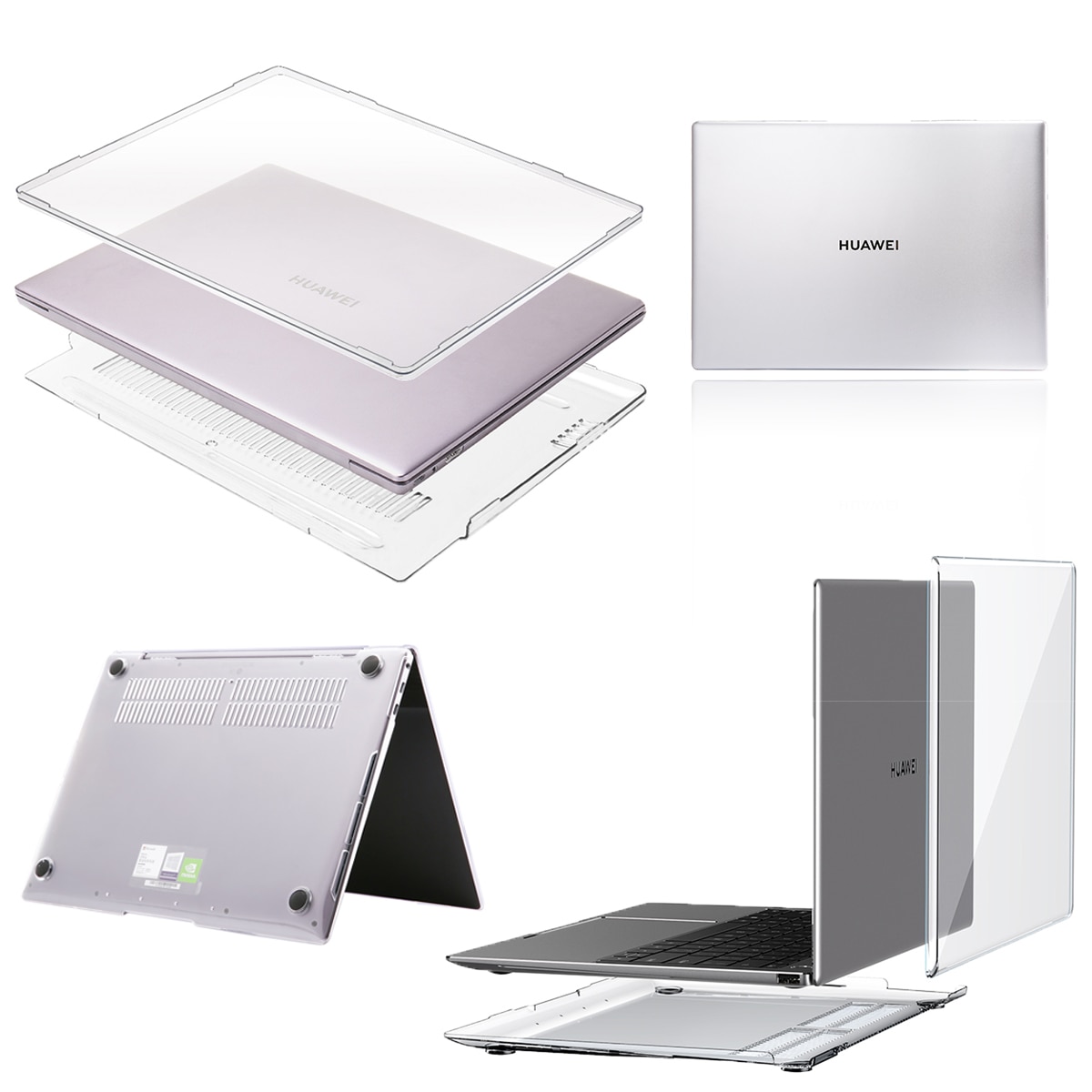 Kirkas muovinen kova kuori huawei matebook x pro 13.9 / matebook 13/14/ matebook  d 14/ matebook  d 15 kevyt kannettavan tietokoneen kotelo