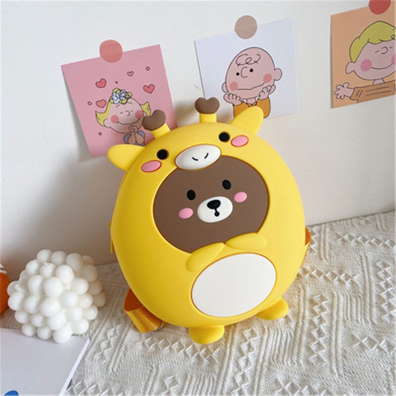 Caldo di Vendita di Animali per Bambini Zaini Ragazze di Disegno di Marca Zaino bambino Del bambino Dei Bambini Del silicone Borse Da Scuola Borse Libro di Scuola Materna Del Fumetto: 2017029